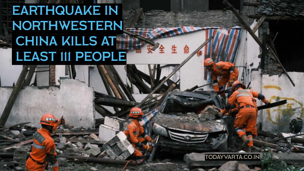 Earthquake in northwestern China kills at least 111 people