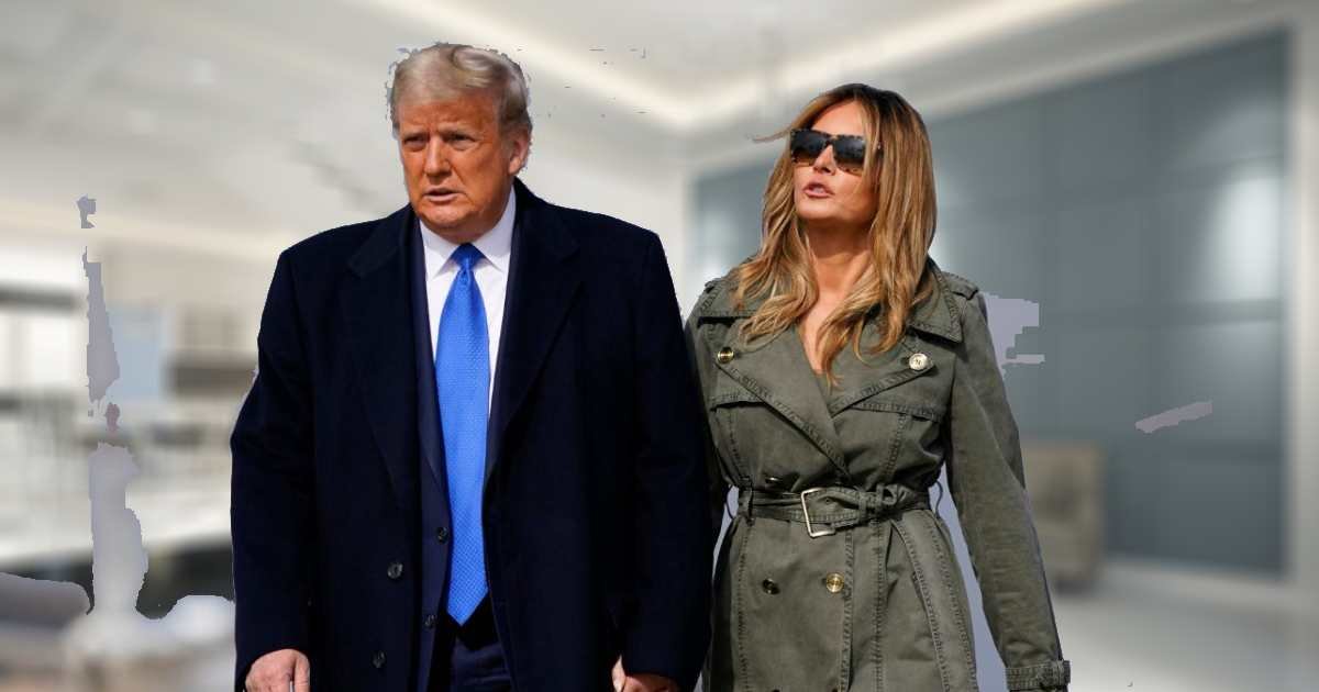 Tuesday, March 19, 2024, in Palm Beach, Florida, former first lady Melania Trump and Republican presidential candidate Donald Trump arrive to cast ballots in the Florida primary election.