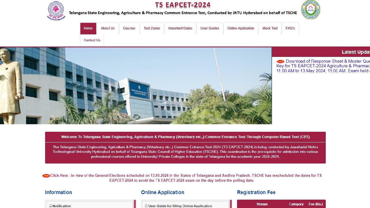 TS EAMCET Result 2024 declared