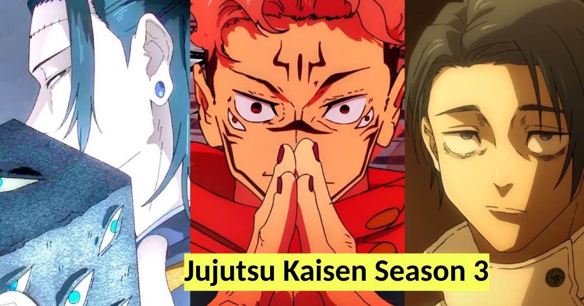 Jujutsu Kaisen Season 3 Yuji Itadori, Megumi Fushiguro, Nobara Kugisaki, and Satoru Gojo